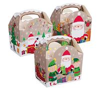 MustBeBonkers 50 x CHILDRENS CHRISTMAS - XMAS FOOD MEAL BOXES - PARTY BAG GIFT BOX