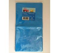 MustBeBonkers BLUE PLASTIC TABLECOVER - PARTY TABLEWARE - KIDS BIRTHDAY PARTIES - ARTS & CRAFT
