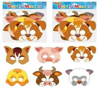 MustBeBonkers Cardboard Face Masks (Farm, 24)