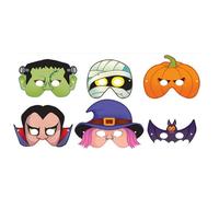 MustBeBonkers Cardboard Face Masks (Halloween, 24)