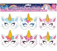 MustBeBonkers Cardboard Face Masks (Unicorn, 24)