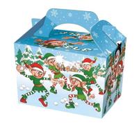MustBeBonkers Childrens Kids Christmas Party Food Boxes (Naughty Elf, 20)