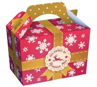 MustBeBonkers Childrens Kids Christmas Party Food Boxes (Reindeer Mail, 25)