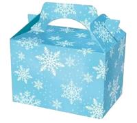 MustBeBonkers Childrens Kids Christmas Party Food Boxes (Snowflake, 25)