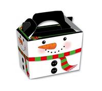 MustBeBonkers Childrens Kids Christmas Party Food Boxes (Snowman, 20)