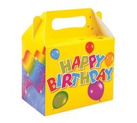MustBeBonkers HAPPY BIRTHDAY DESIGN Childrens Kids Carry Food Birthday Party Meal Box - BALLOON DESIGN (20)