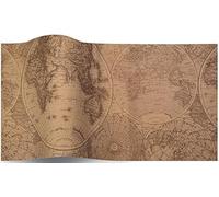 MustBeBonkers Luxury Printed Tissue Wrapping Paper Tissue 16gms - Acid Free - 34 x 45 cm (Olde World Map, 25)