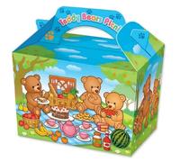 MustBeBonkers Teddy Bears Garden Picnic Birthday Party Boxes - Childrens Fun Food Meal Box Plate (25 Boxes)