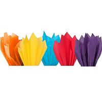 MustBeBonkers Tissue Wrapping Paper - 18GSM Colour Fast Acid Free - 35 x 45cm (Bright Mix, 50)