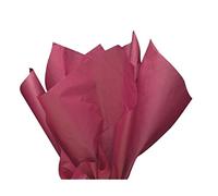 MustBeBonkers Tissue Wrapping Paper - 18GSM Colour Fast Acid Free - 35 x 45cm (Burgundy, 5)