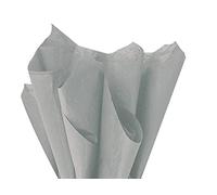 MustBeBonkers Tissue Wrapping Paper - 18GSM Colour Fast Acid Free - 35 x 45cm (Grey, 5)