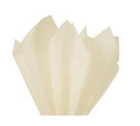 MustBeBonkers Tissue Wrapping Paper - 18GSM Colour Fast Acid Free - 35 x 45cm (Ivory, 200)