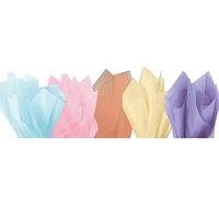 MustBeBonkers Tissue Wrapping Paper - 18GSM Colour Fast Acid Free - 35 x 45cm (Pastel Mix, 10)