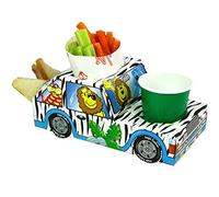 MustBeBonkers x10 Jungle Animal Safari Lion Jeep - Party Meal Food Trays - Lunch Box Plate Tray