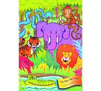 MustBeBonkers x30 JUNGLE ZOO ANIMALS BIRTHDAY PARTY GOODIE BAGS LOOT TREAT GIFT CANDY BAG - PLASTIC CELLO BAG