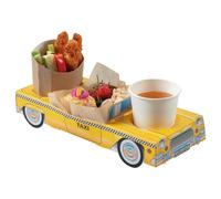 MustBeBonkers x5 New York Yellow Taxi Cab Car - Party Meal Food Trays Snack Lunch Box Plate Tray