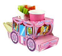 MustBeBonkers x5 Pink Cinderella Princess Coach - Party Meal Food Trays - Snack Lunch Box Plate Tray