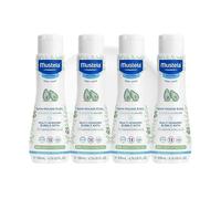 Mustela Multi-Sensory Bubble Bath 200ml -Pack of 4 | Gentle Foaming Bath for Babies & Children | Tear-Free, Hypoallergenic, Soothing Formula for Sensitive Skin | Dermatologist Tested