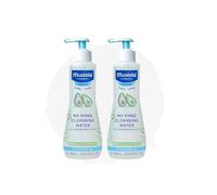 Mustela No-Rinse Cleansing Water 300ml (Pack of 2) - Gentle Baby Micellar Water for Face, Body & Nappy Area - Cleanses Without Rinsing | for Newborns, Infants & Sensitive Skin
