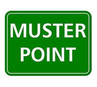 Muster Point First Aid Signage 8x12 Metal Tin Sign Garage Man Cave Wall Decor