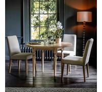 Mustique 110cm Solid Mindi Dining Table - Natural