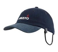 Musto Crew Cap Sailing Hat Suede Peak Embroidered Logo Clip