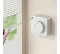 MUSTORN Retractable Washing Line,Non-Sagging Clothes Line Indoor & Outdoor Heavy Duty Extendable Washing Line Wall Mounted Stainless Steel Line-4.6M(White)