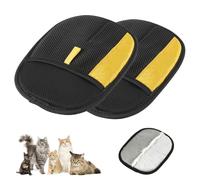 Mustowl 2025 Thickened Strong Pet Hair Removal Glove for Cats & Dogs, Electrostatic Gloves for Pet Grooming, Reusable Quick De-Shedding Gloves for Couch, Clothing, Carpet, Furniture, Car Seats (2pcs)