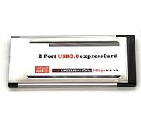 Mustpoint 2 Port USB 3.0 to Express Card ExpressCard 34mm Hidden for Laptop Adapter