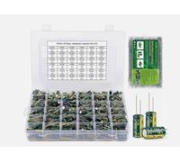 Mustpoint 925Pcs 36Values Aluminum Electrolytic Capacitor Assortment Kit Lowesr Capacitors (1uF 4.7uF 10uF 22uF 47uF 100uF 220uF 330uF 470uF