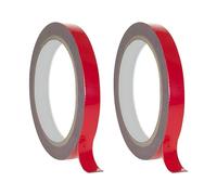 MustuVerve 2Pcs Double Sided Tape, Heavy Duty Mounting Tape Waterproof Strong Adhesion Double Sided Foam for Automotive LED Strip Offices Home Metal Bonding and Cars Decor(10mm x 300cm)