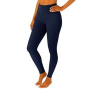 Mustwearit Womens Leggings Elasticated High Waisted Tummy Control Plus Size Gym Ankle Length Brown One Hidden Pocket Ladies Trousers Pants