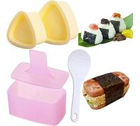 MUSUBI Onigiri Mould, 3 PCS Rice Ball Mould Mold, Maker Kit, Sushi Rice Mold for Kids Bento Picnic Sushi DIY