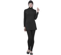 Musuly Black Burkini Swimsuit with Veil (18)