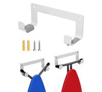MUSVOH Ironing Board Holder Wall Mount White, Y T Leg Ironing Board Hanger Wall Mount for Laundry Room, Iron Board Hooks for Wall Heavy Duty