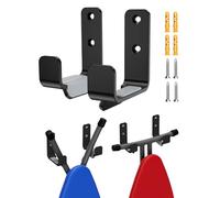 MUSVOH Ironing Board Wall Mount, Stainless Steel Ironing Board Hanger for Laundry Room, Adjustable Distance Holder Hook Wall Mount, Black