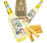 MUT22 2 Florida Water from Peru 100% Original and 6 Palo Santo - Complete Spiritual Cleansing Set
