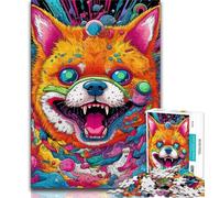 Mutant Corgi Adult Jigsaws 1000 Pieces Difficult,Family Game Stress Reliever Difficult Challenge Secret Santa Gifts (38x26cm)