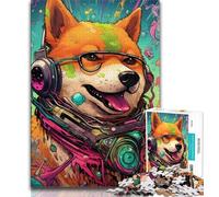 Mutant Corgi JigsawPuzzle 1000 Pieces for Teenagers,Challenging Game And Family Play Wall Decoration Unique Birthday And Xmas Gifts (38x26cm)