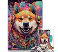 Mutant Corgi Puzzles for Adults Teens 1000 Pieces,Challenging To Complete But Fun And Humorous with Matching Poster And Trivia Sheet (38x26cm)