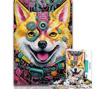 Mutant Corgi Puzzles for Adults Teens 1000 Pieces,for Educational Game Challenge Toy for Is Ideal As A Gift for The Whole Family (38x26cm)