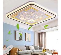 Mute Ceiling Fan Light with Lighting and Remote Control Ultra-thin Ceiling Lamp Invisible Quiet LED Dimmable Ceiling Fans with Light for Bedroom ceiling Fan for Kids Room restaurant office chandelier