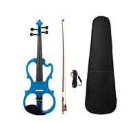 Mute Electric Violin Handmade Fiddle Case Bow 4 String Mute Violin Wooden 4/4 Electric Violin High Level Preamp W/Case Kit