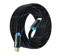 MutecPower Ultra High Speed 7.5 Meter HDMI 2.1V cable 48Gbps, 8K@60Hz & 18Gbps, 4K@120Hz with HDR, VRR & eARC - 26 AWG UL listed 7.5m Male to Male cable Blue/Black braided