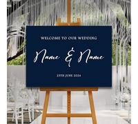 Muted Elegant Welcome Wedding Sign, Custom Colours, A1, A2, A3 or A4, Printed Sign, Minimalist Wedding Welcome Sign, Modern Calligraphy Sign