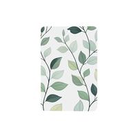 Muted Green Leaves Minimalist Botanical Car Air Fresheners 4 Pcs Hanging Scented Cards Fragrance Scented Cards For Car Aromatherapy Tablets