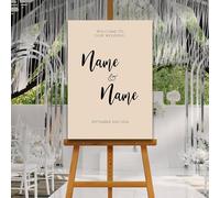 Muted Welcome Wedding Sign, Custom Colours, A1, A2, A3 or A4, Minimalist Wedding Welcome Sign, Modern Welcome Sign, Modern Calligraphy Sign