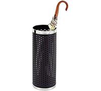 Muteiki Umbrella Umbrella Stands Creative Leather,Umbrella Stand Round Umbrella Stand Black Stainless Steel Umbrella with Long Handle Barrel for Foldable Storage Barrels/Silver Circle