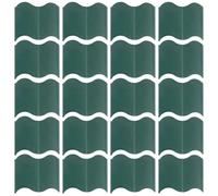 Muteitt 20 Pcs Garden Edging Border, No Dig Landscape Borders, Interlock Gardens Fences Edging, Flexible Lawn Flower Bed Border for Diy Patio Walkway Yard