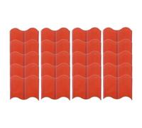 Muteitt 20 Pcs Garden Edging Border, No Dig Landscape Borders, Interlock Gardens Fences Edging, Flexible Lawn Flower Bed Border for Diy Patio Walkway Yard